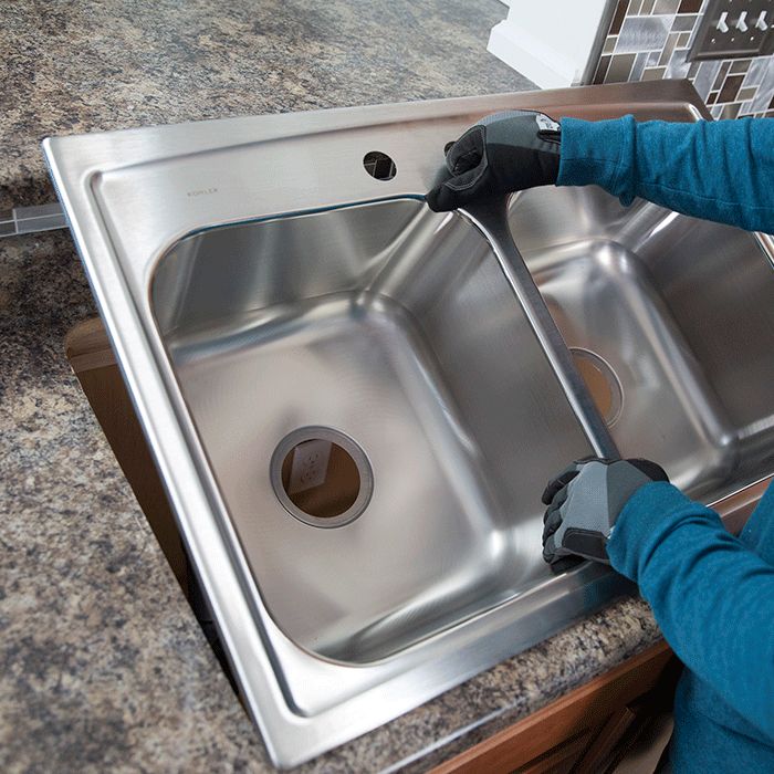 how to install kitchen sink