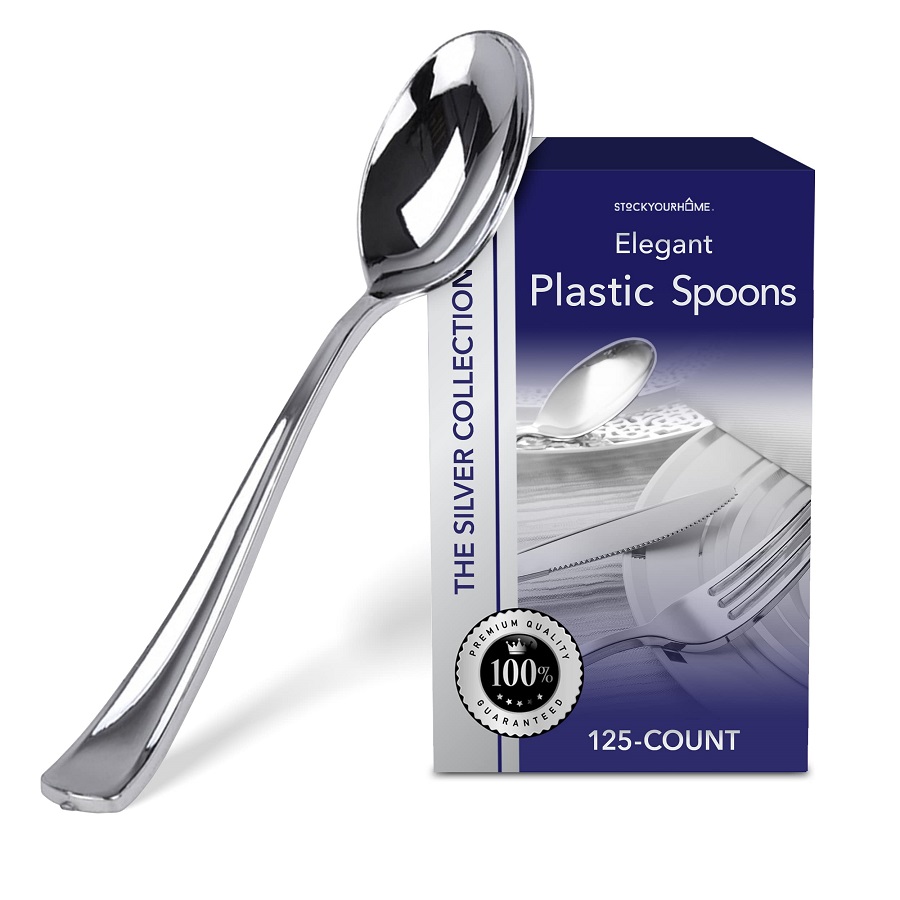 Silver Plastic Cutlery